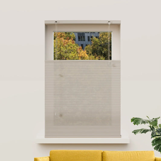 Wabenplissee nach Maß – Halbtransparent – Beige